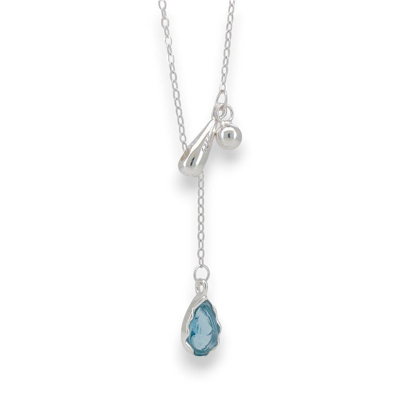 Teardrop Gemstone Necklace