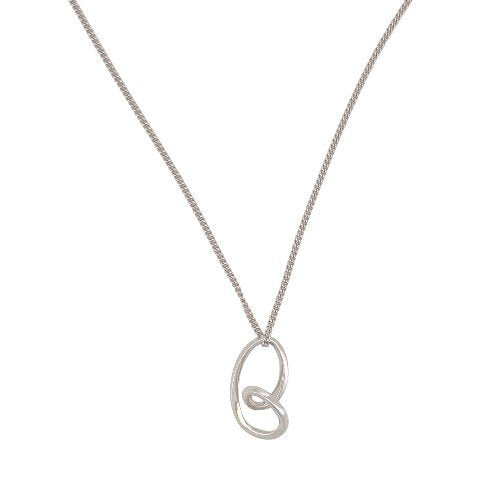 Abstract Pendant Necklace crafted in sterling silver 1