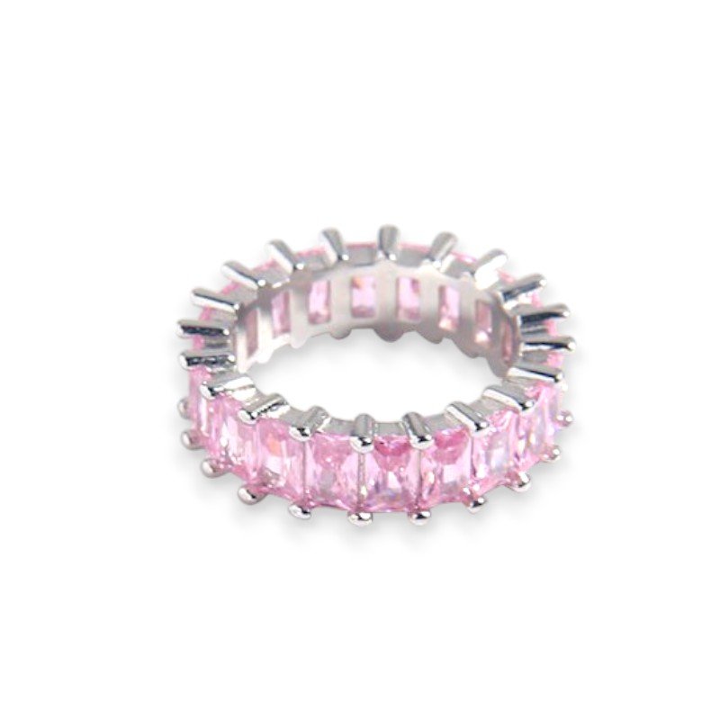 Baguette Eternity Ring in sreling silver 1