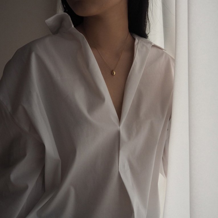 Gold Drop Pendant Necklace6