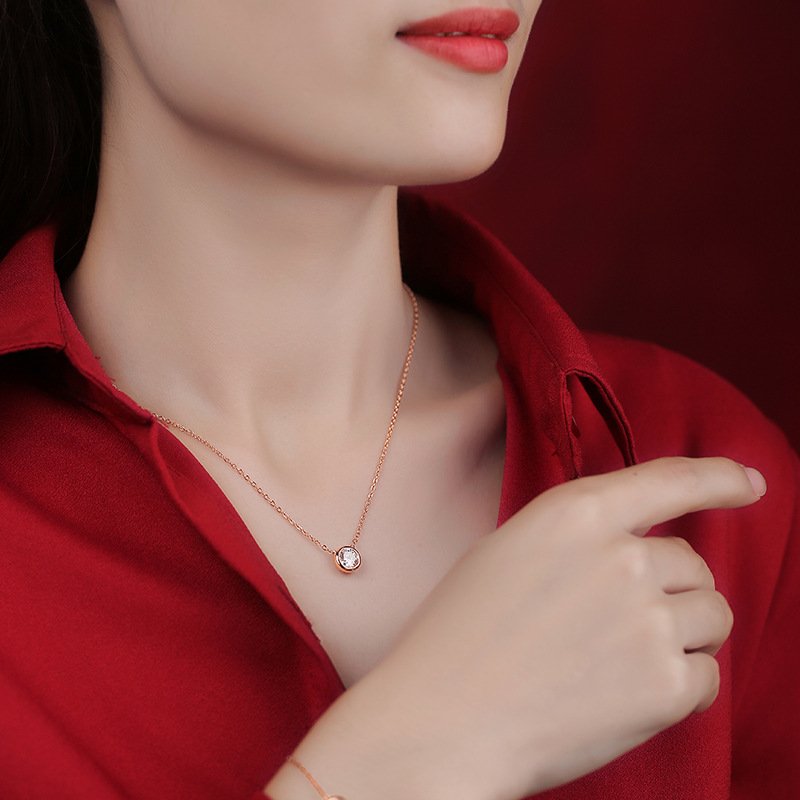 Moissanite Pendant Necklace