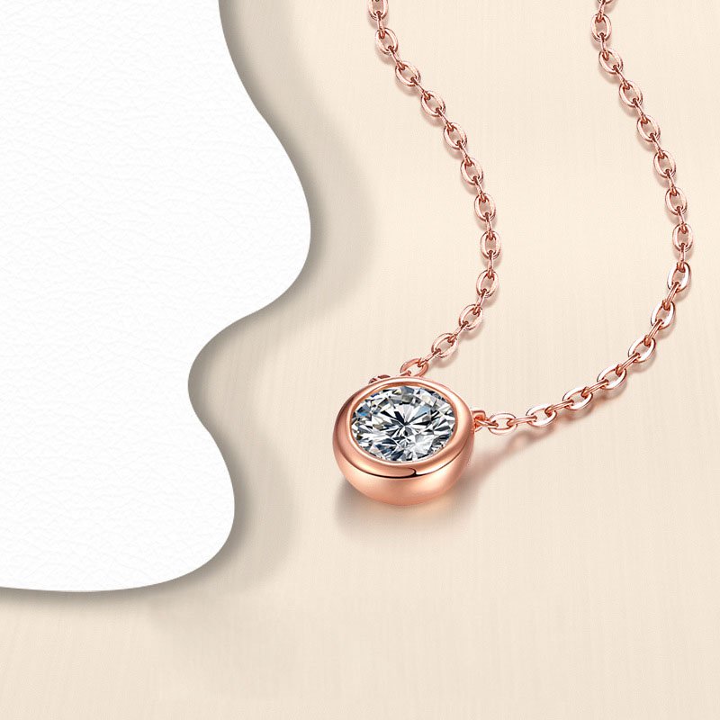 Moissanite Pendant Necklace