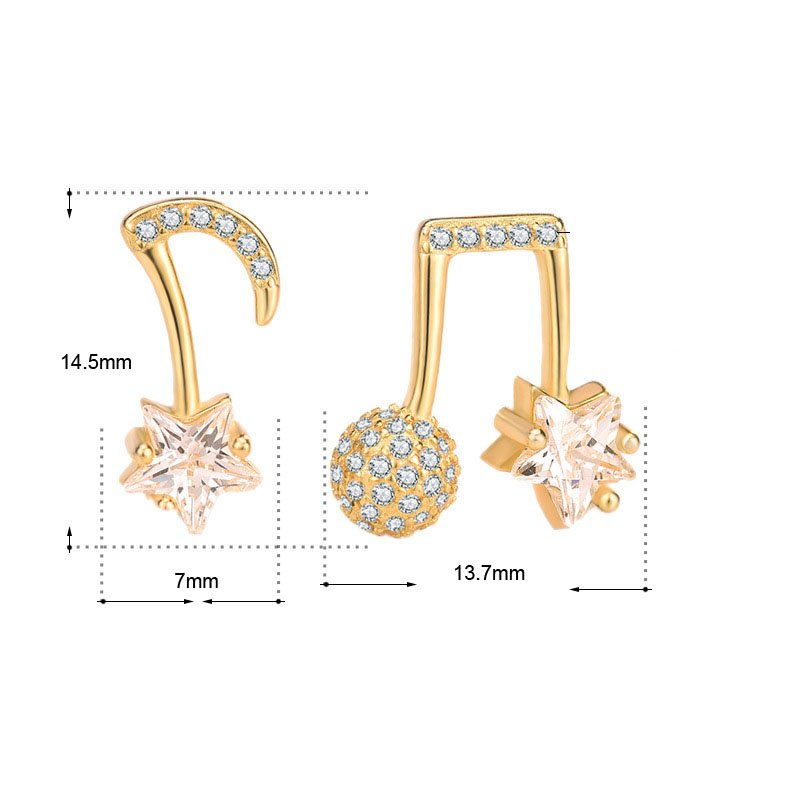 asymmetry music earrings3