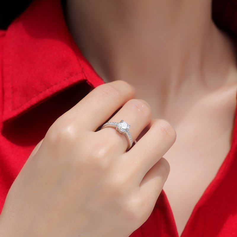Solitaire Pave Ring2