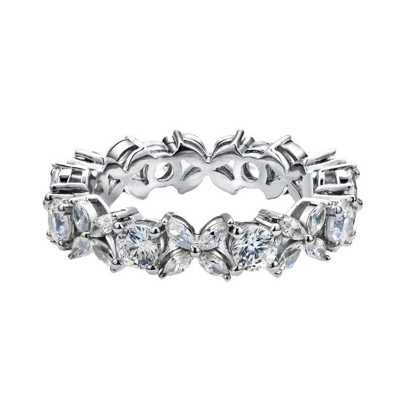 Four Leaves Baguette Ring1