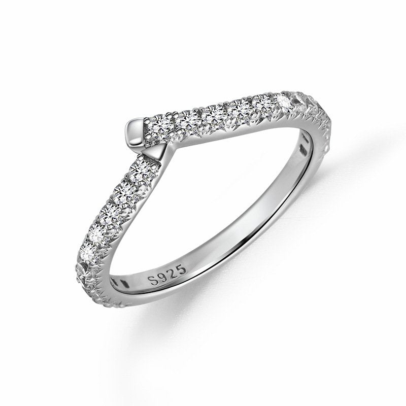 V-Shape Pave Ring2