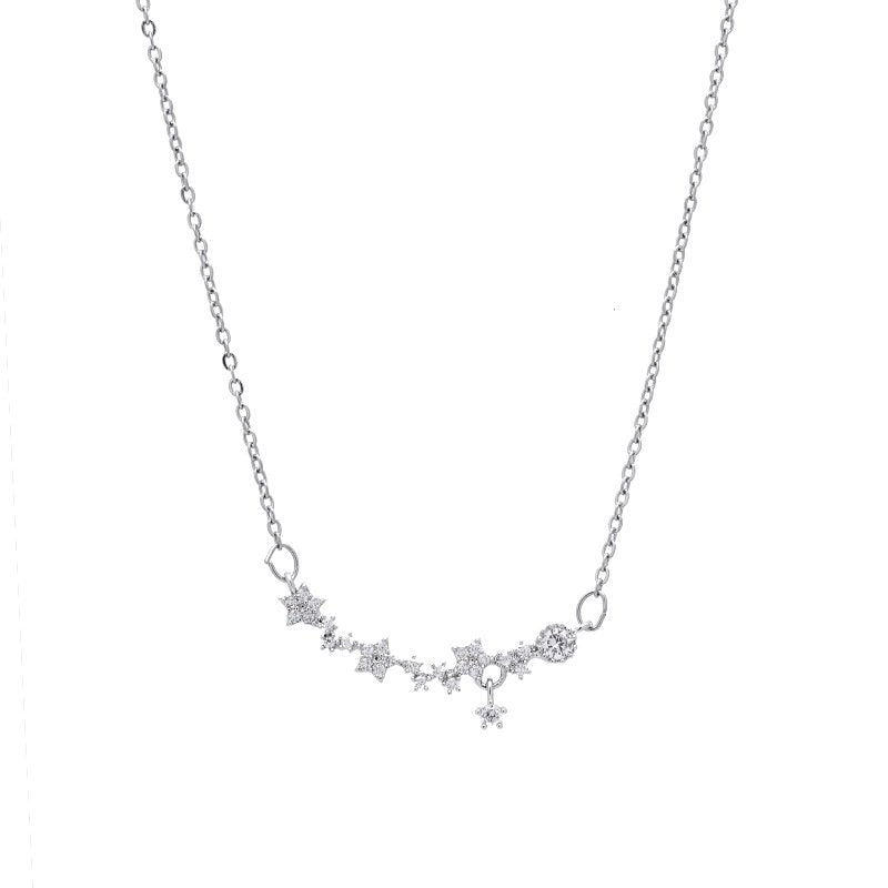 Delicate Floral Necklace in sterling silver 1