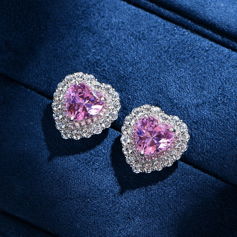 Love Heart Stud Earrings3