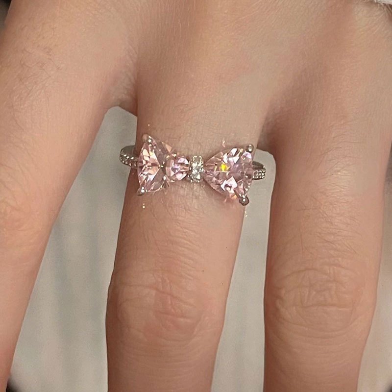 Pink Knot Open Ring5