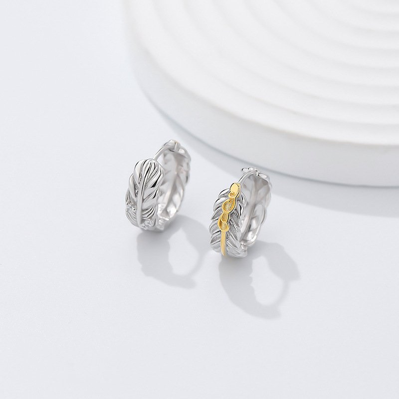 Feather Hoop Earrings4