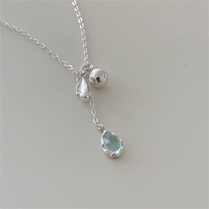 Teardrop Gemstone Necklace
