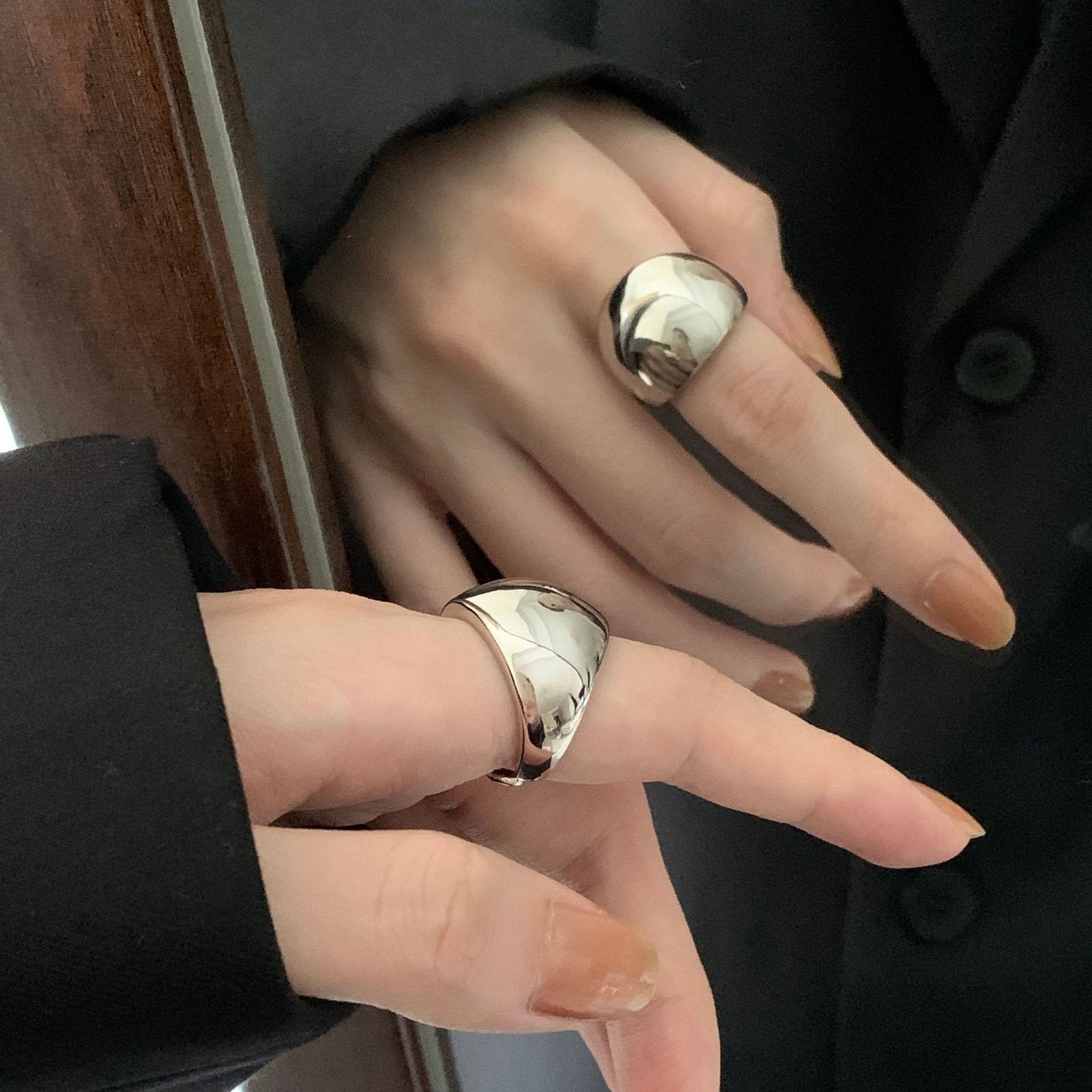 Glossy Spherical Open Ring3