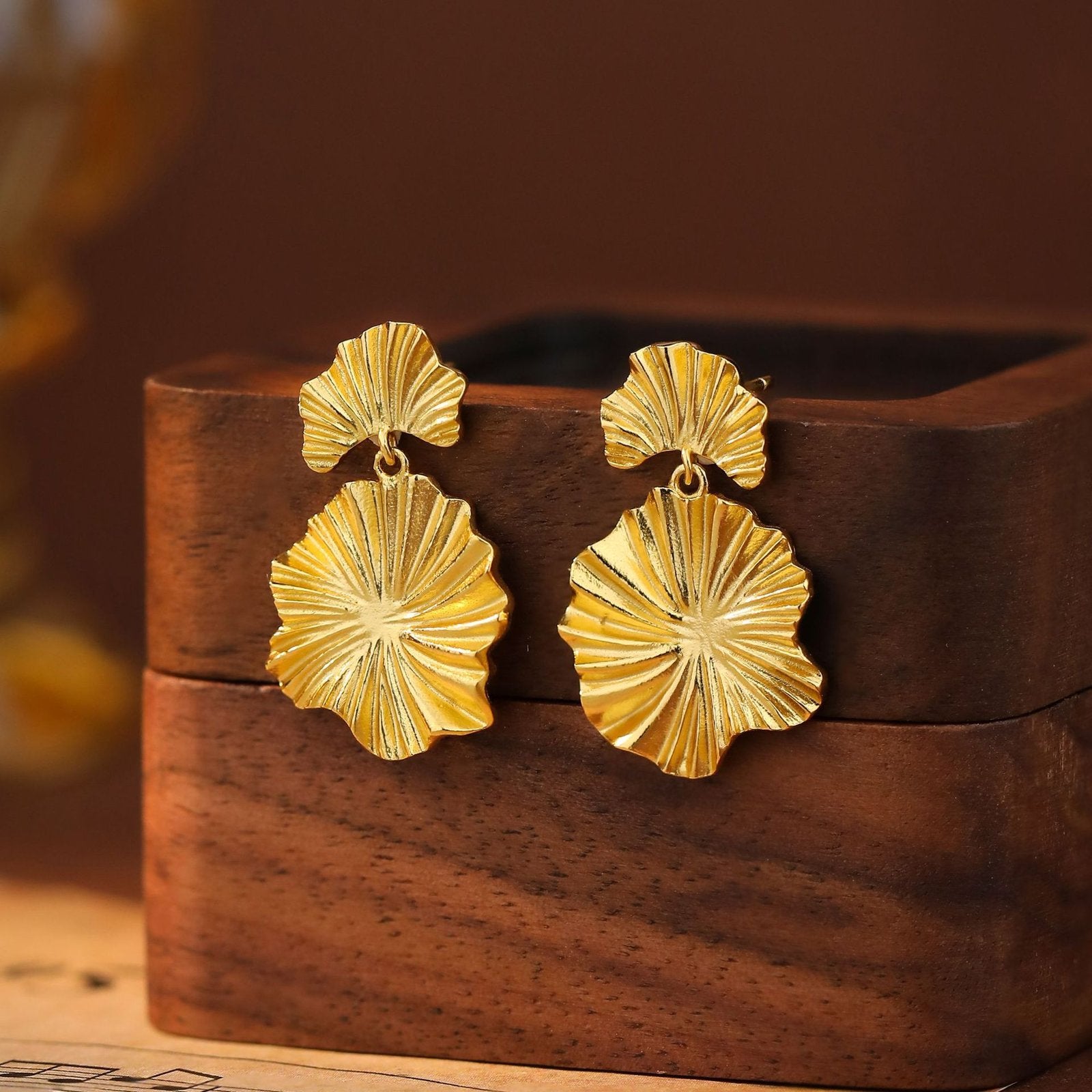 Leaf Drop Earrings5