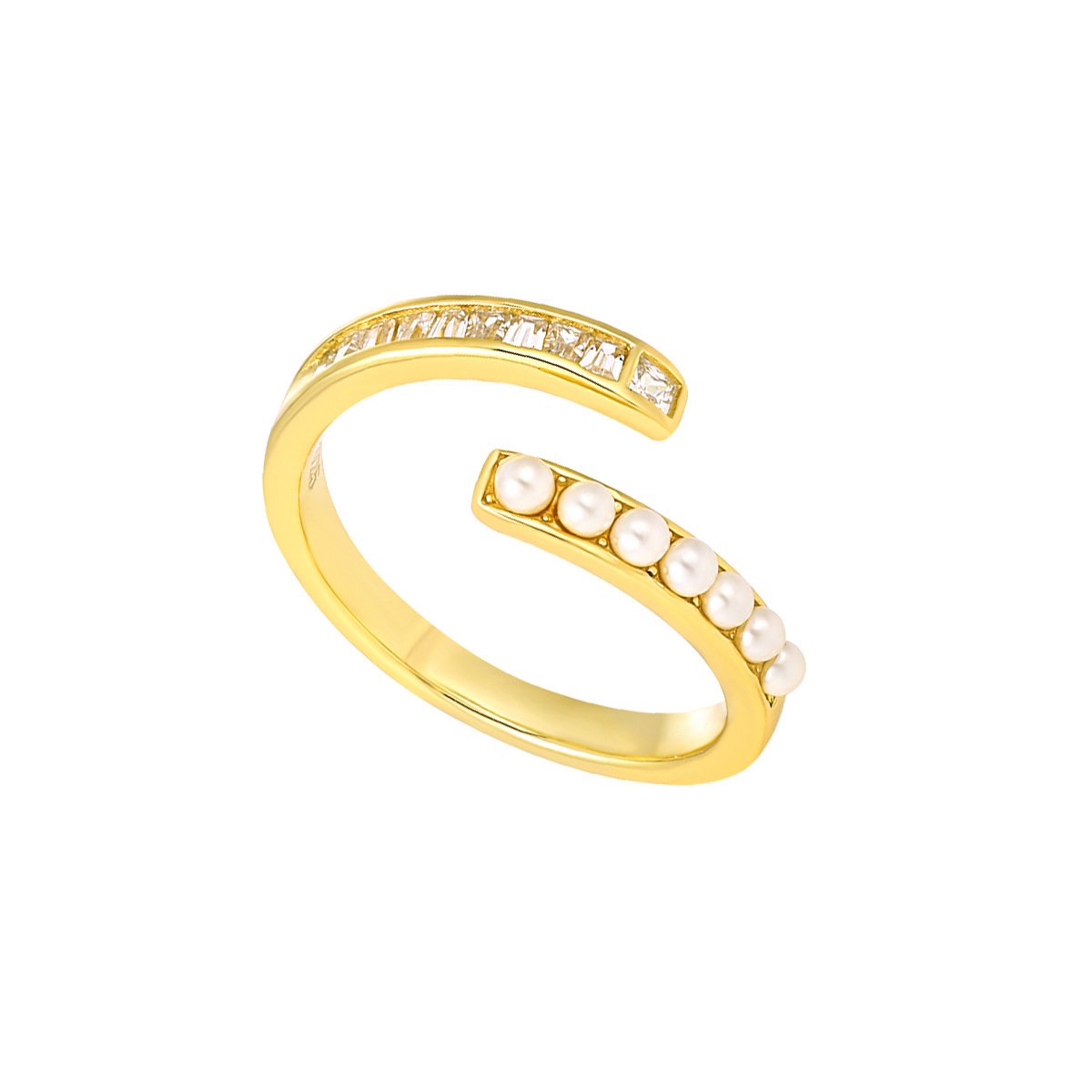 Pearls Open Ring1