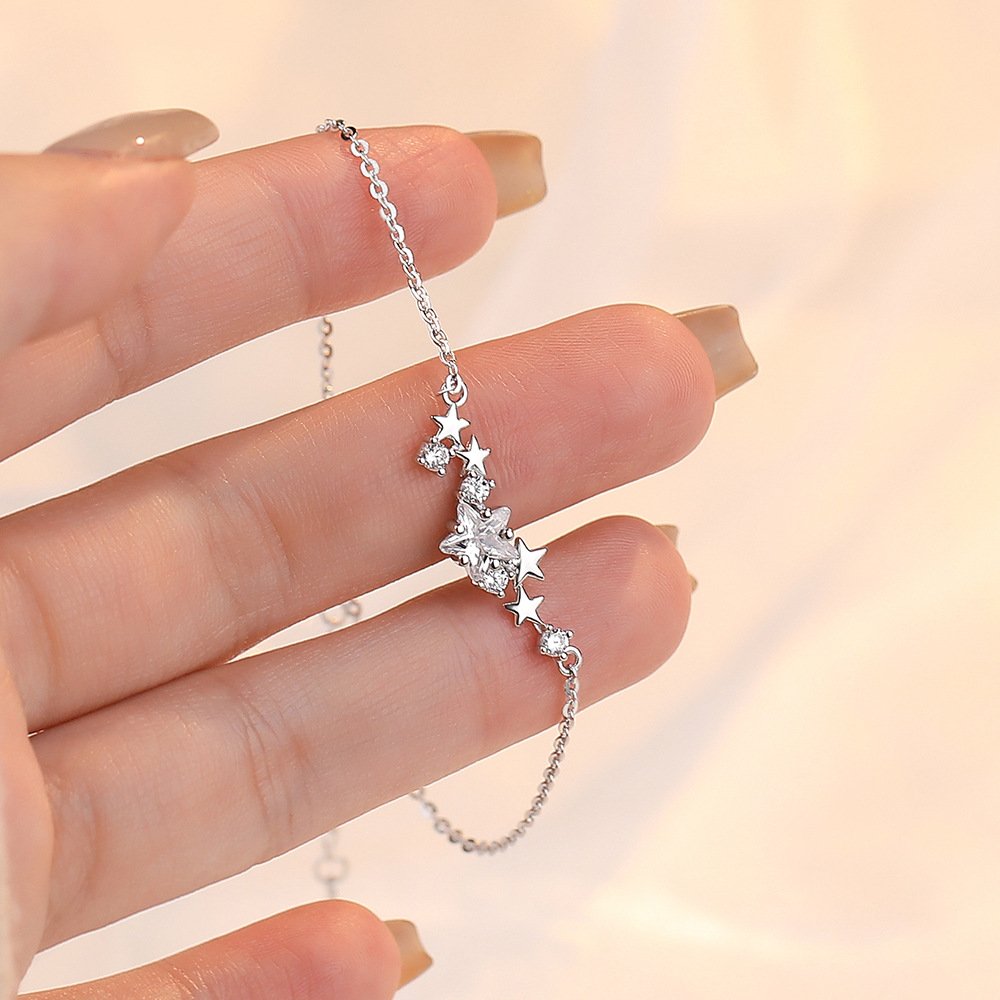 Starry sky elegant 925 sterling silver bracelet 6