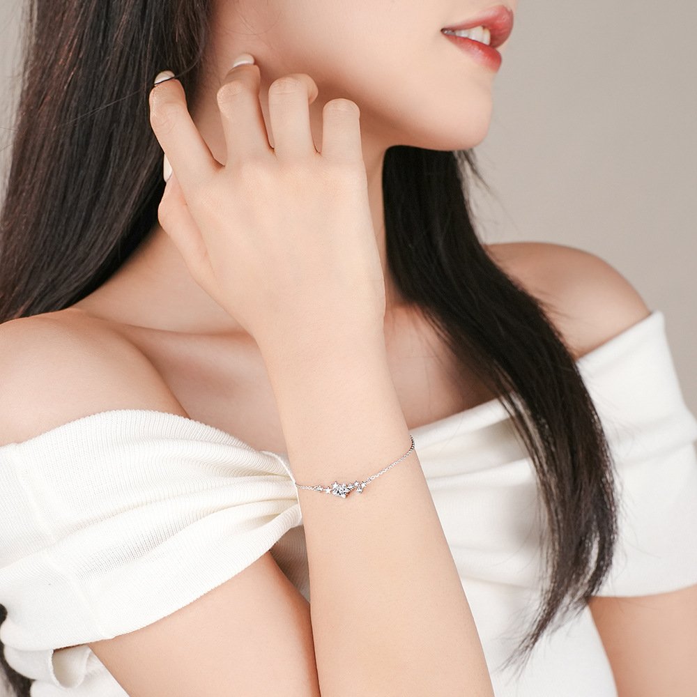 Starry sky elegant 925 sterling silver bracelet 4