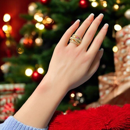 Multicolor Statement Ring2