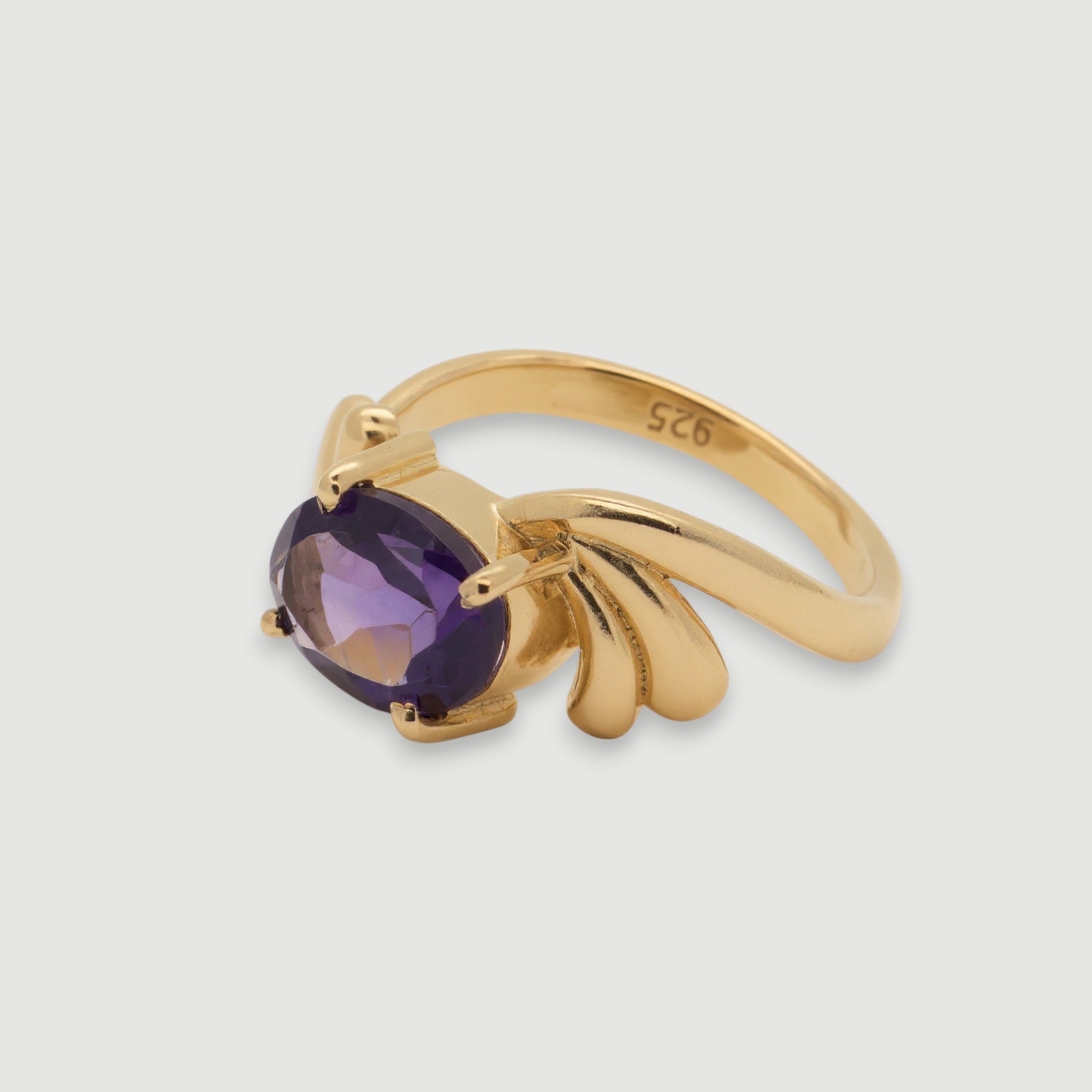 Amethyst Oval-Cut Ring