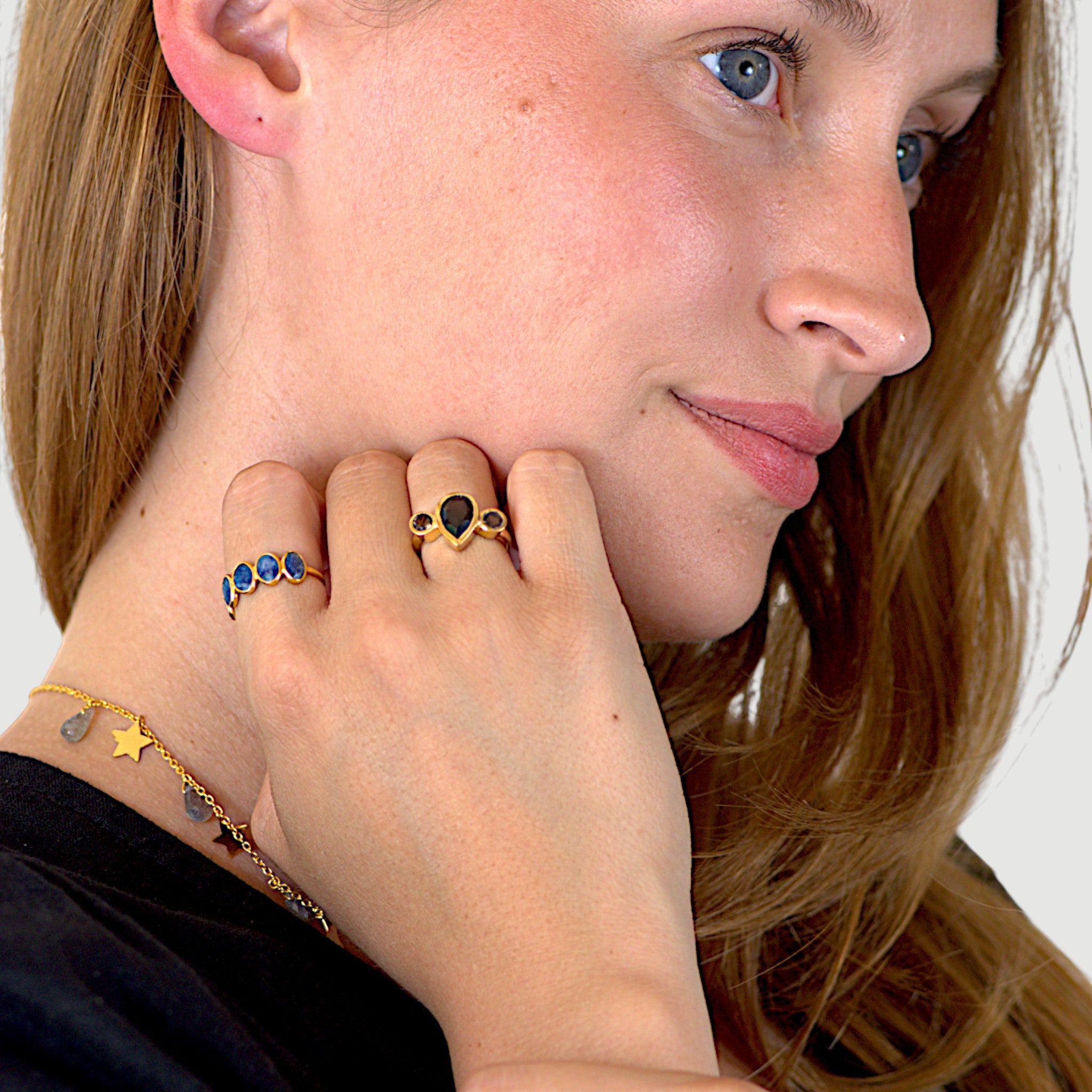 Blue Sapphire Band Ring