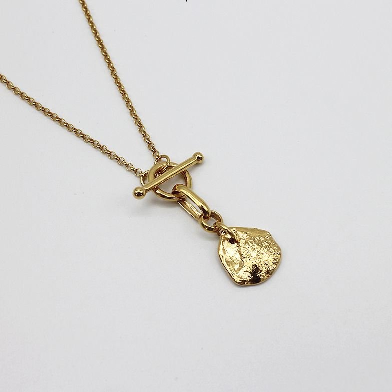 Textured Charm Necklace5