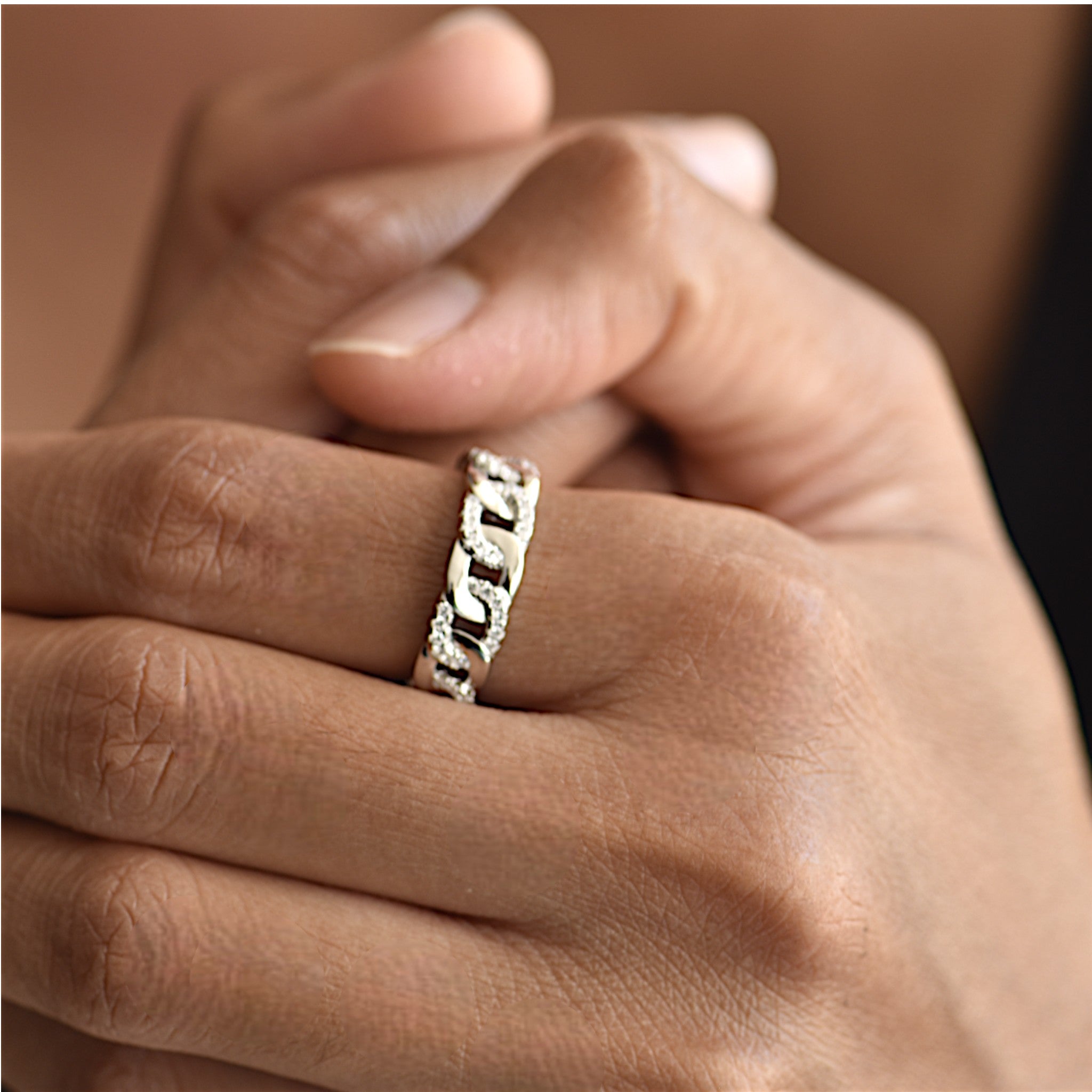 Chain Link Eternity Ring111