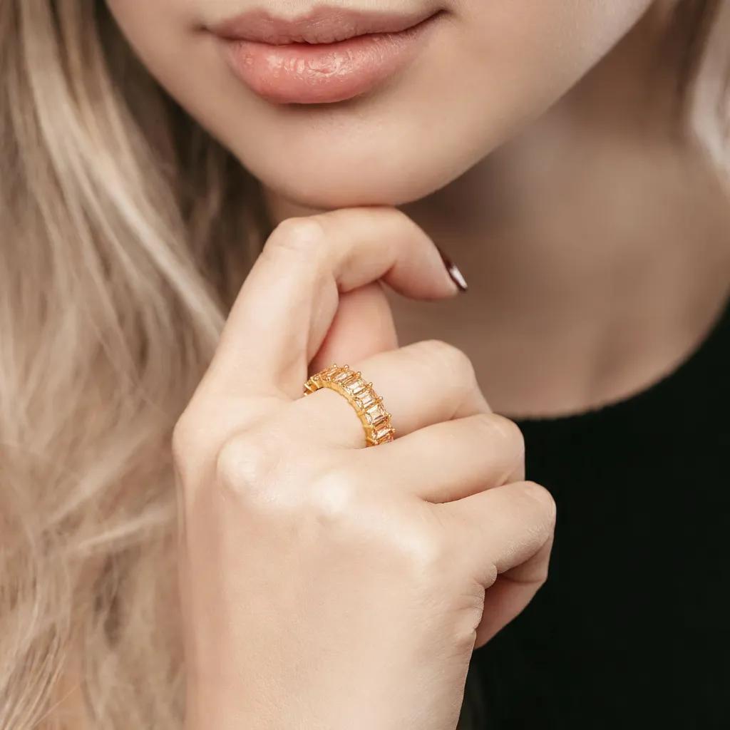 Champagne Baguette Ring3
