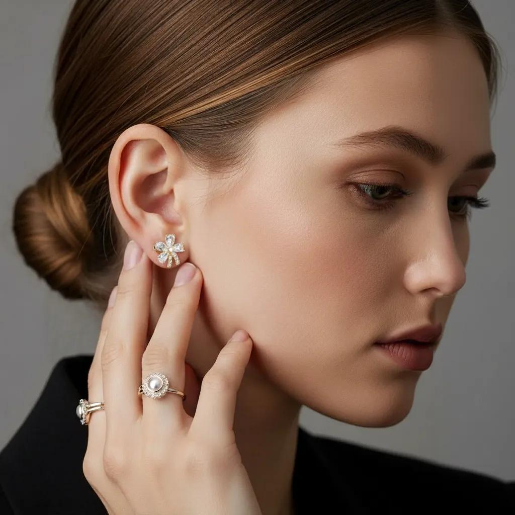 Flower Stud Earrings