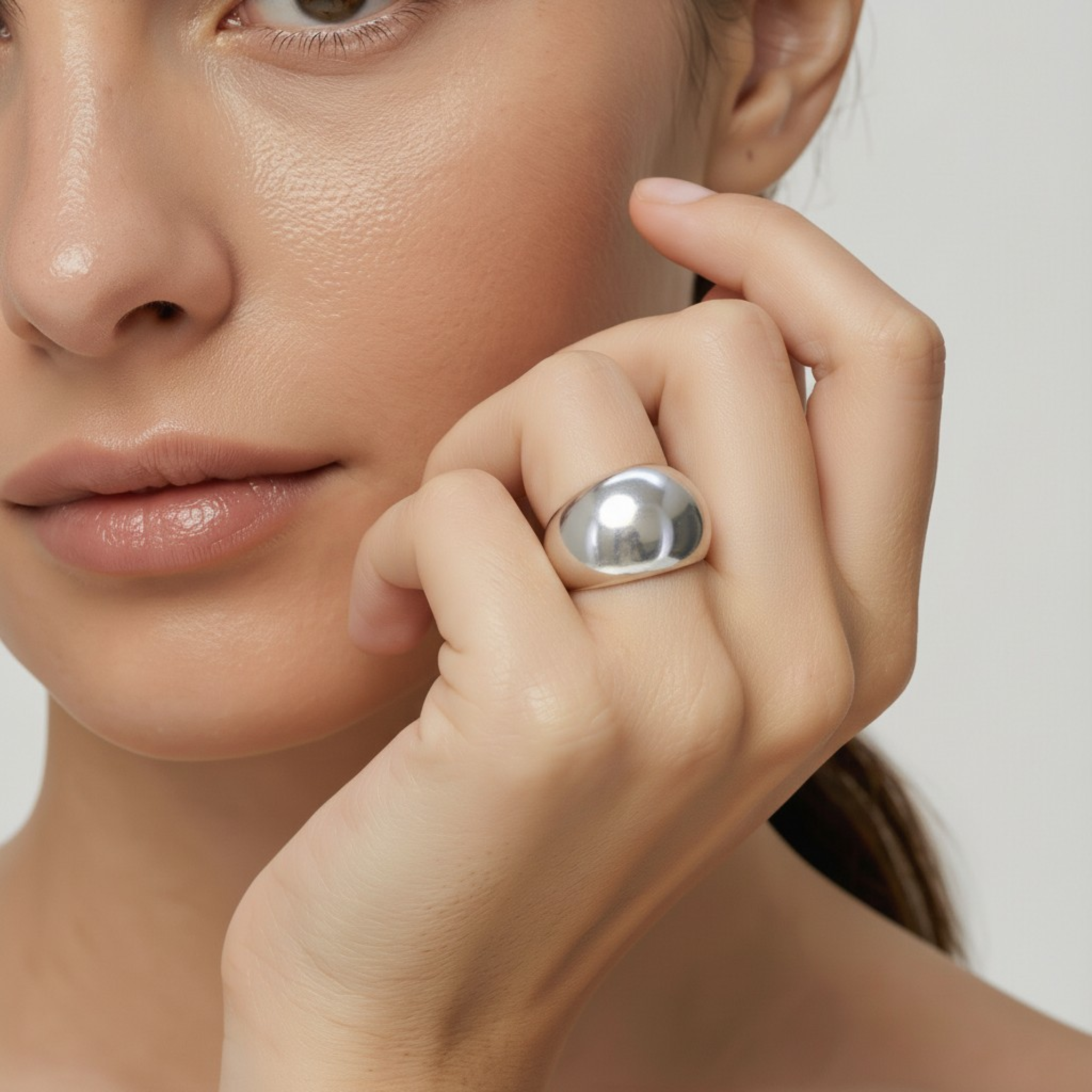 Glossy Spherical Open Ring1