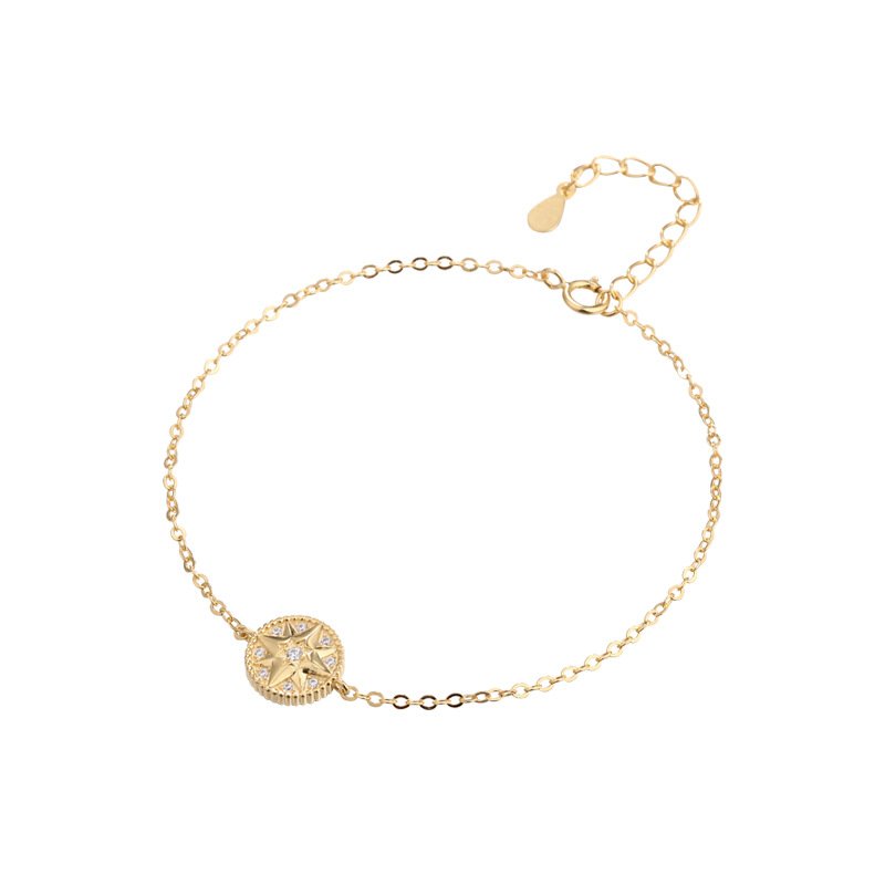 Celestial Compass Bracelet in gold plated sterling silver 1