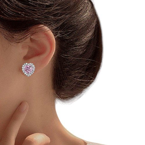 Love Heart Stud Earrings4