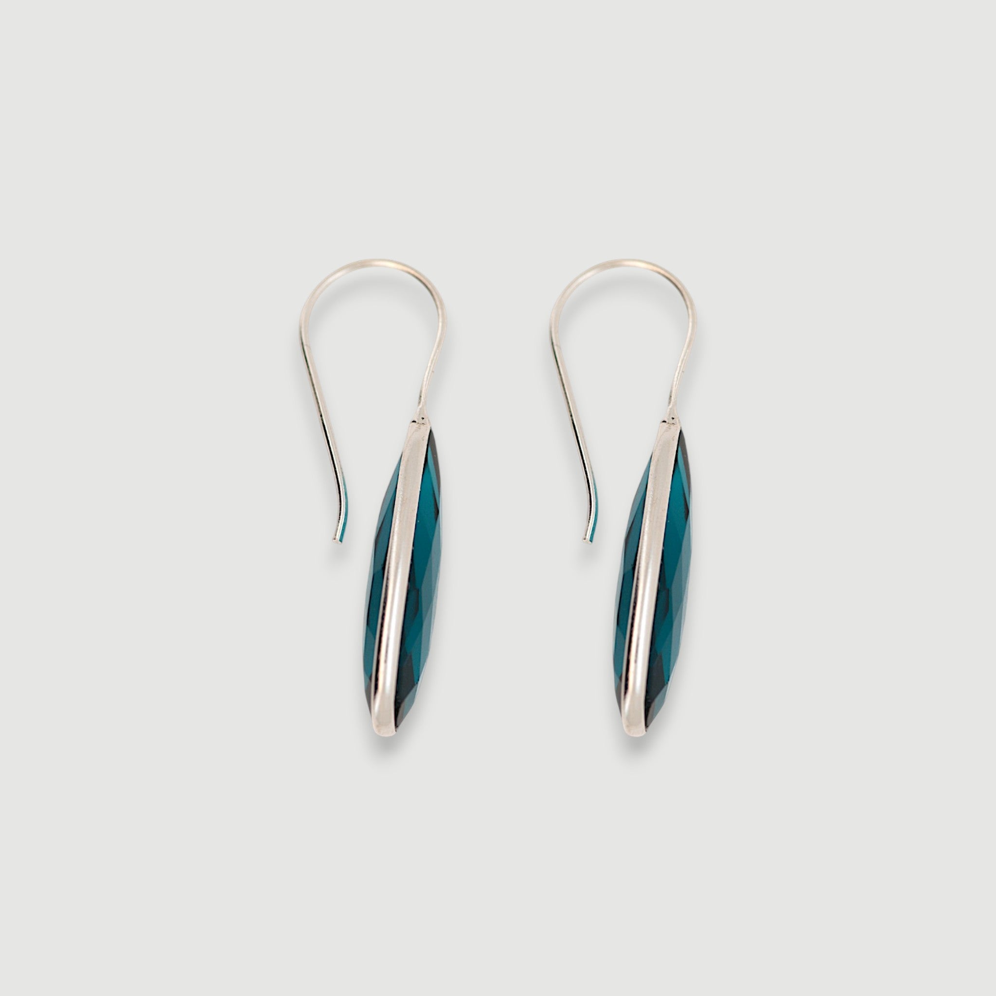 Natural Blue Topaz Teardrop Earring5