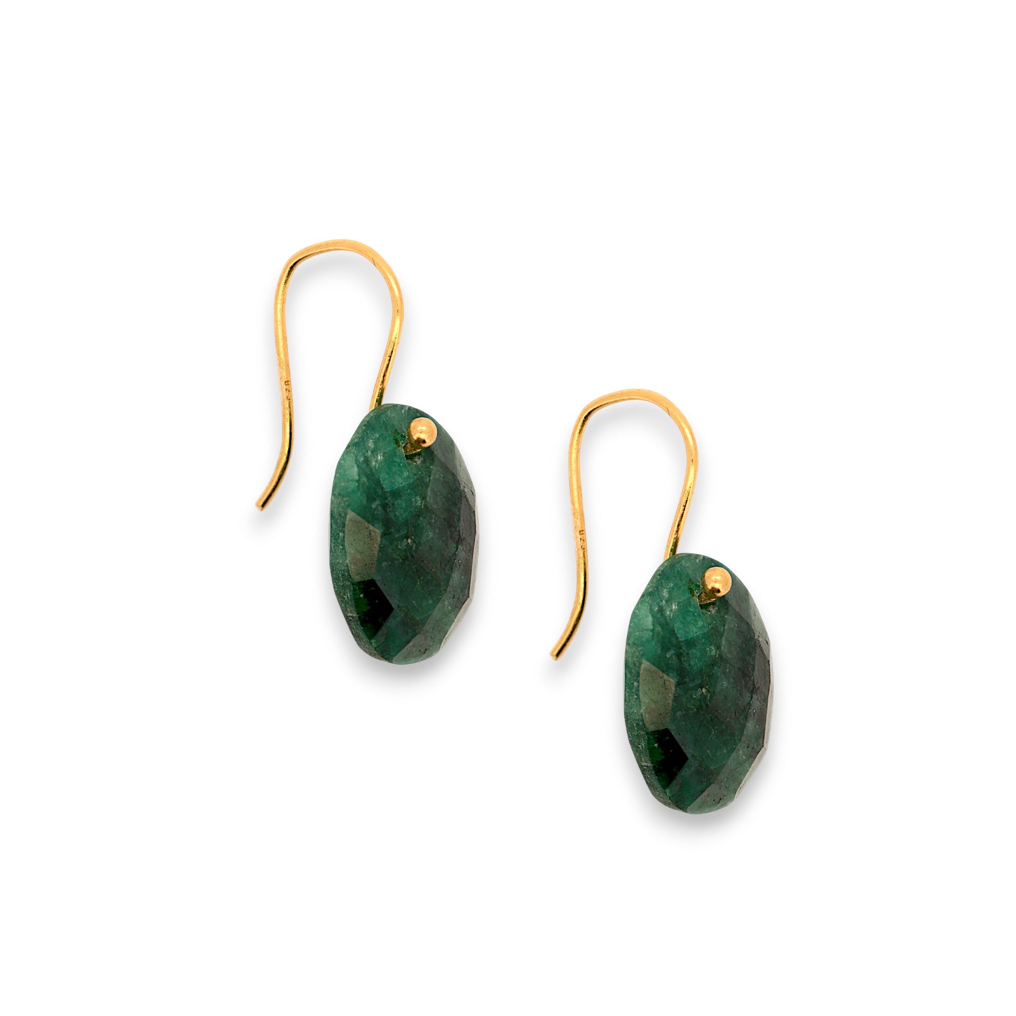 Natural Emerald Drop Earring3