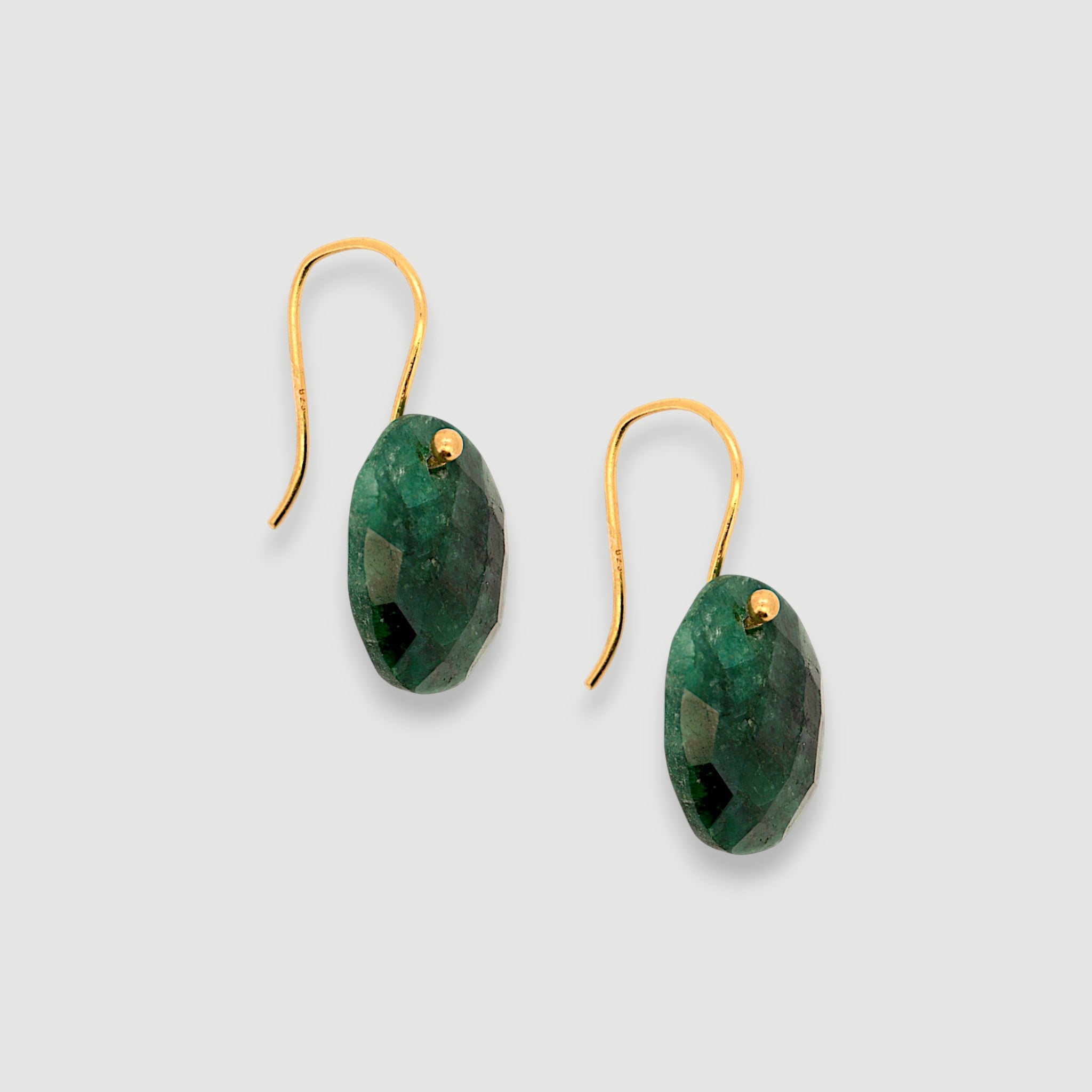 Natural Emerald Drop Earring3
