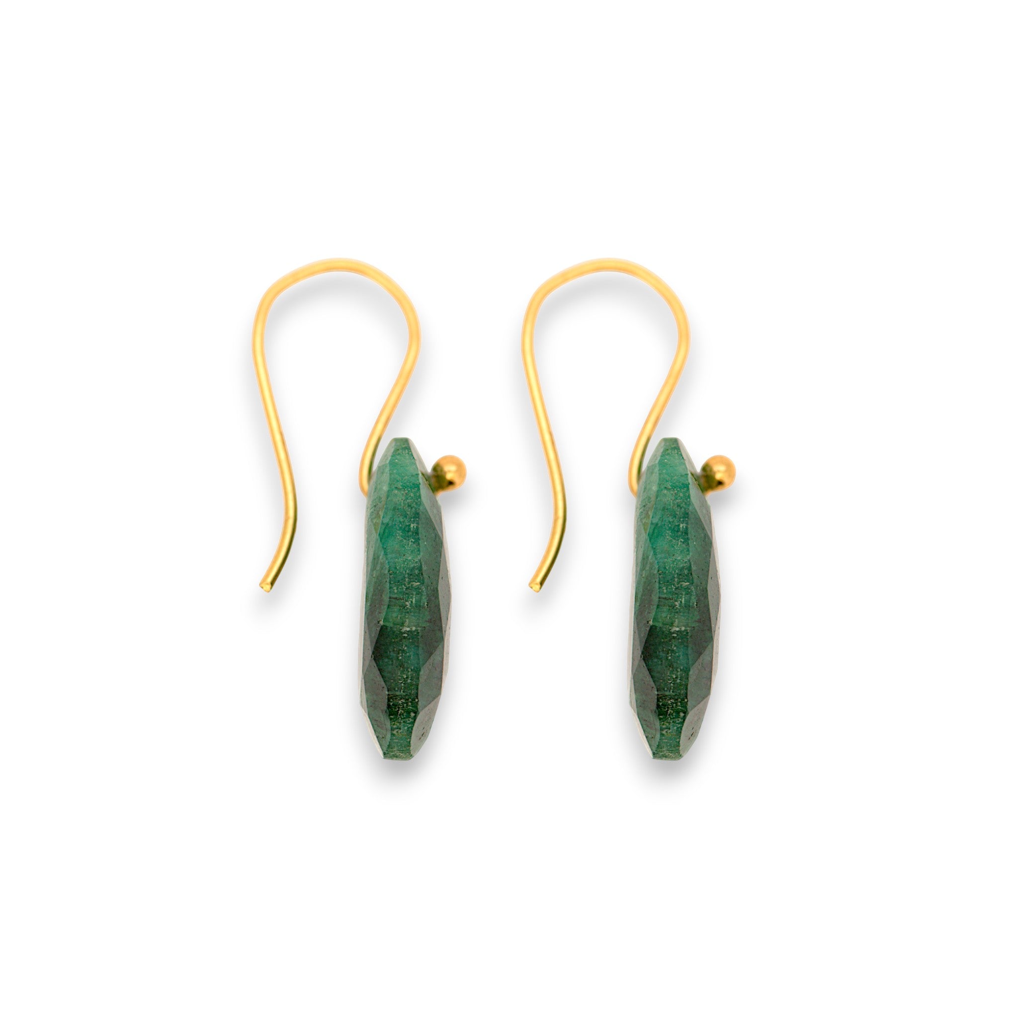 Natural Emerald Drop Earring6