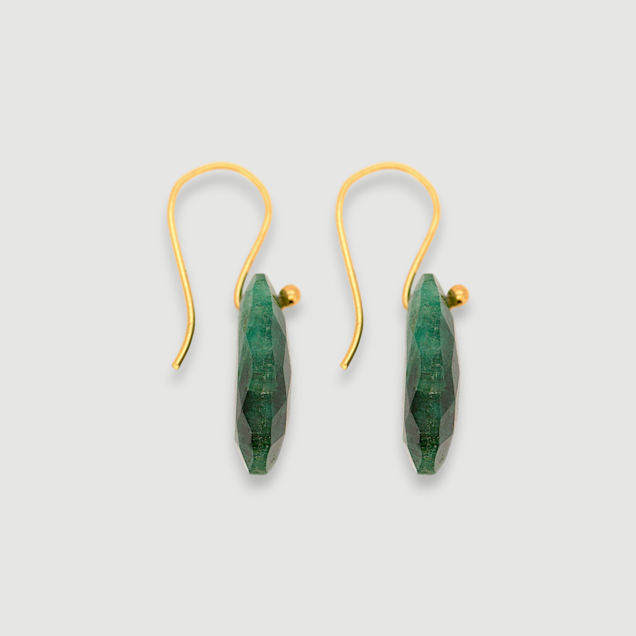 Natural Emerald Drop Earring6