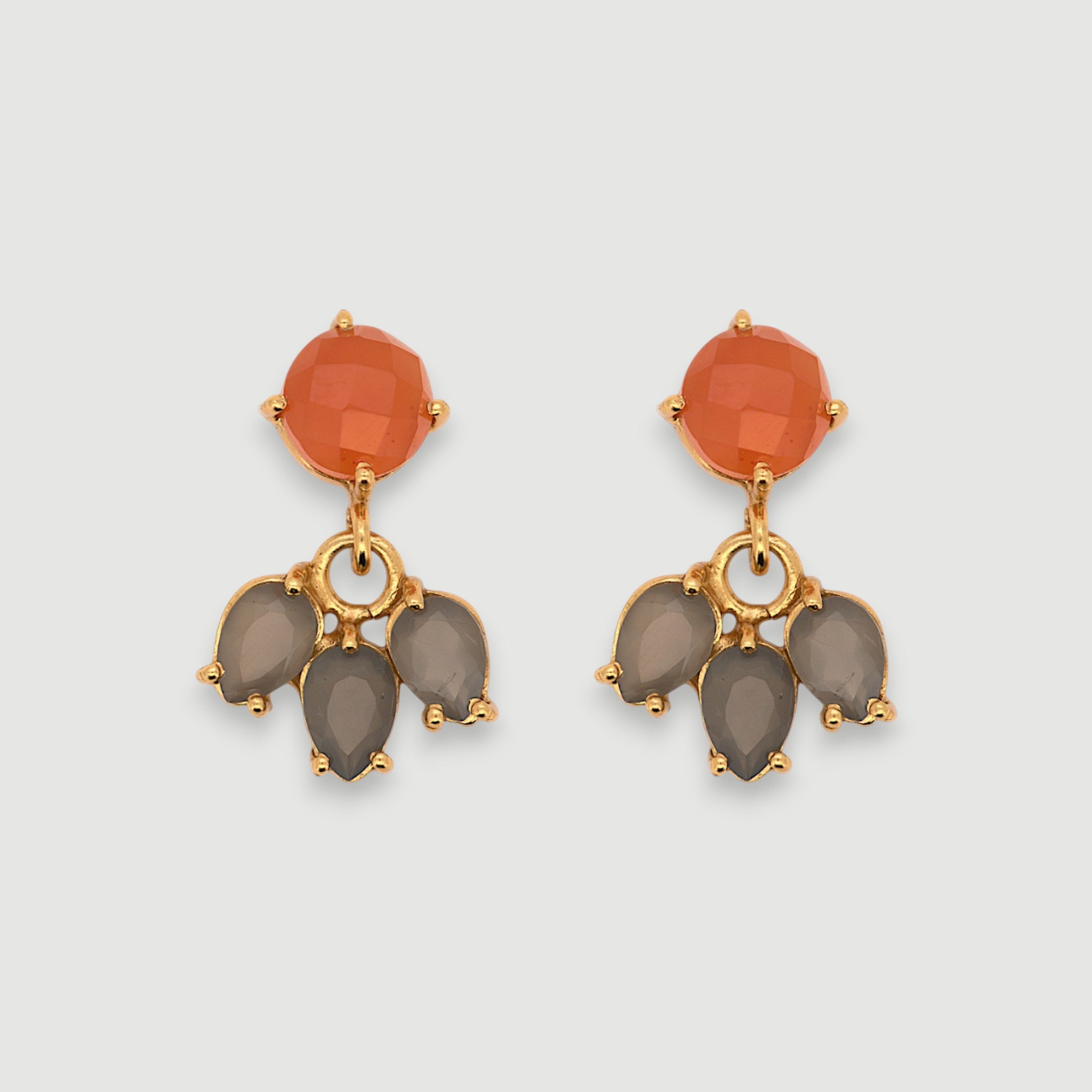 Natural Gemstone Drop Earrings1