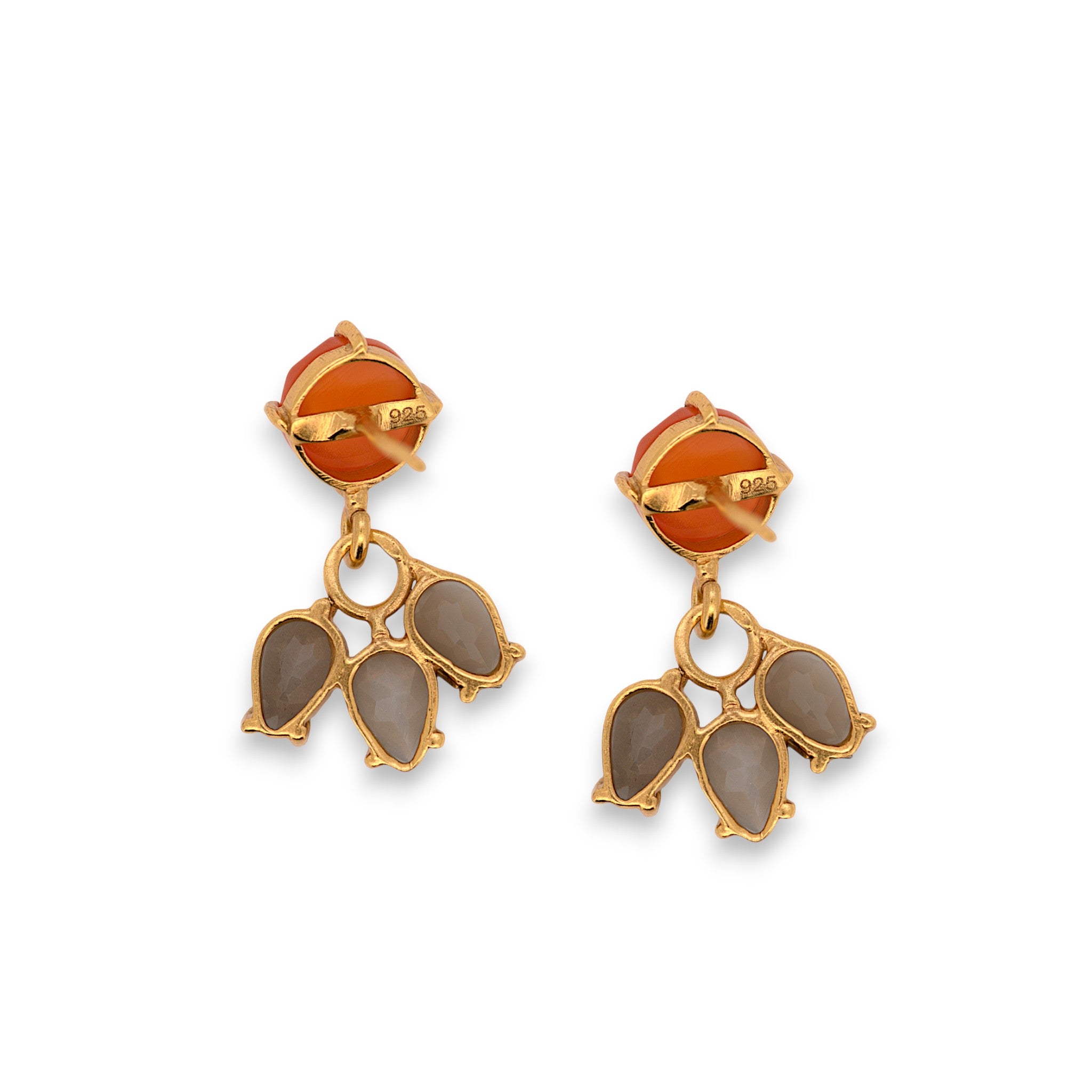 Natural Gemstone Drop Earrings3