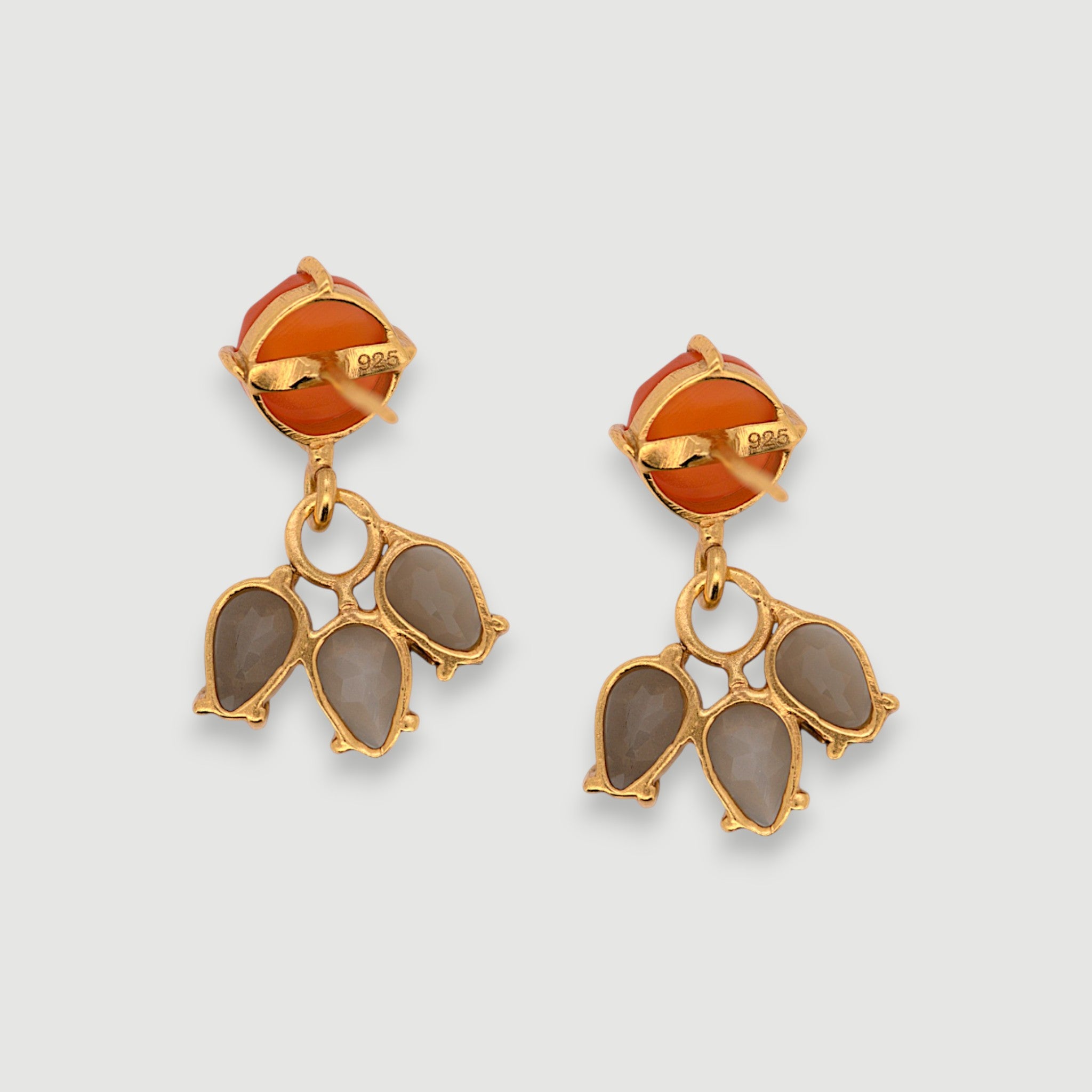 Natural Gemstone Drop Earrings3