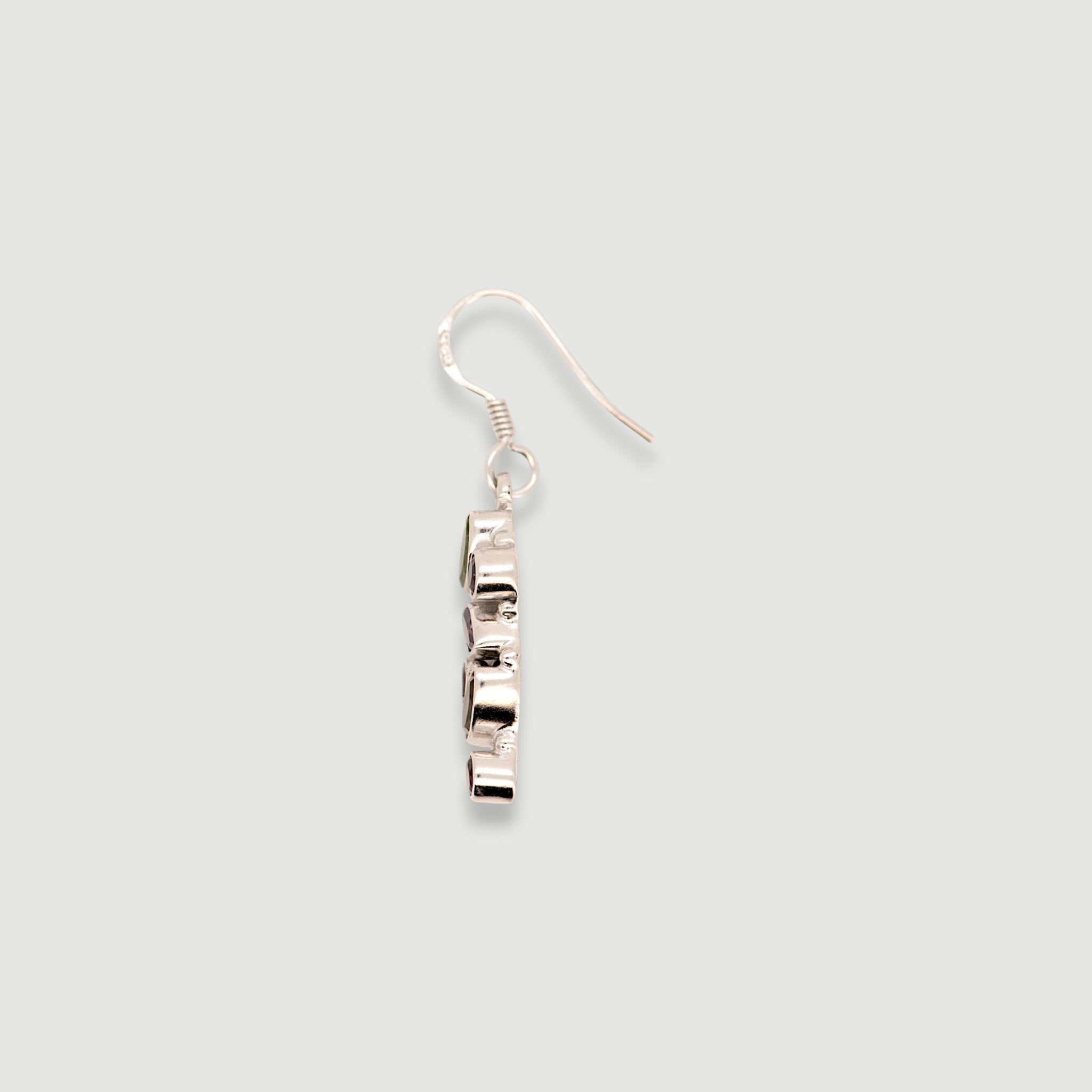 Natural Multi-Gemstone Drop Earrings6