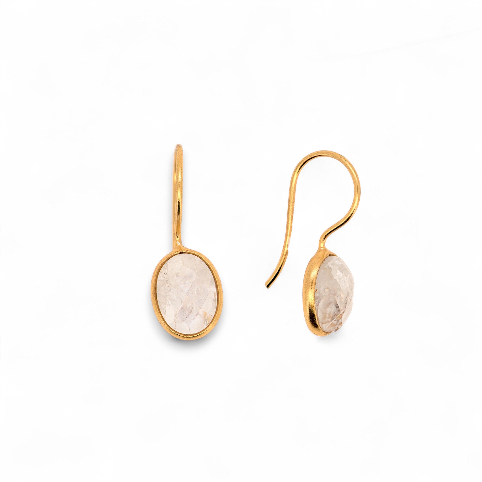 Natural Rainbow Moonstone Earring3