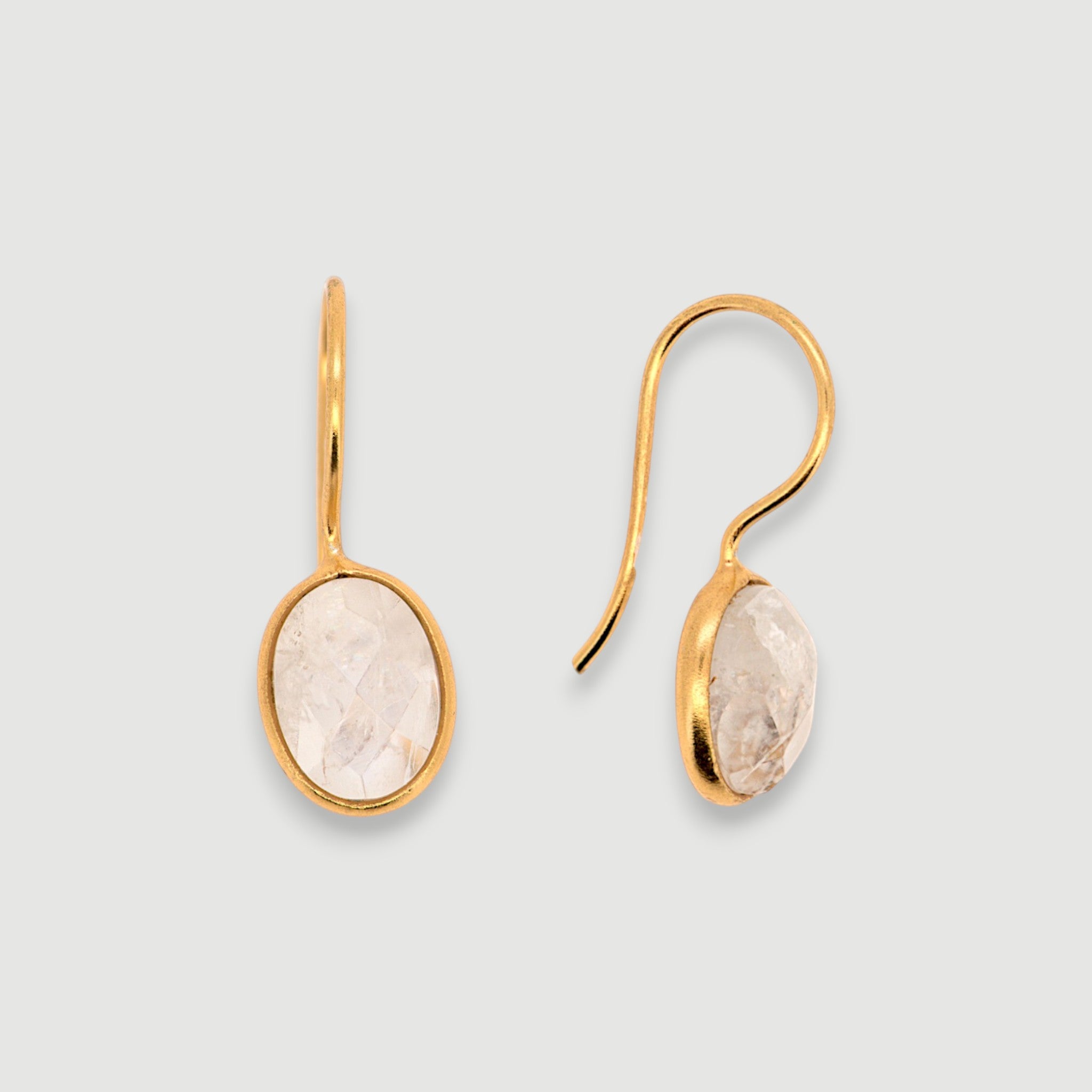 Natural Rainbow Moonstone Earring3