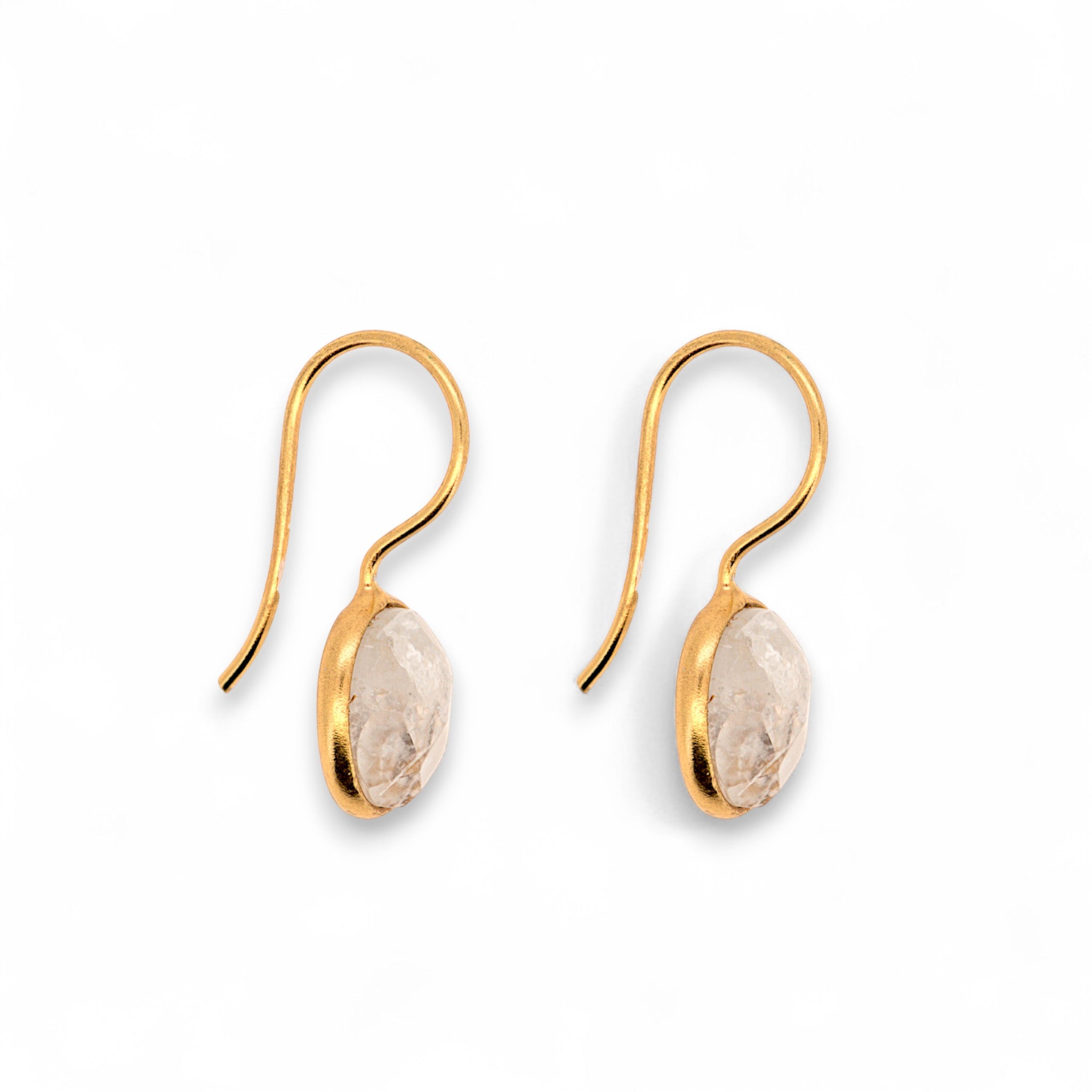 Natural Rainbow Moonstone Earring5
