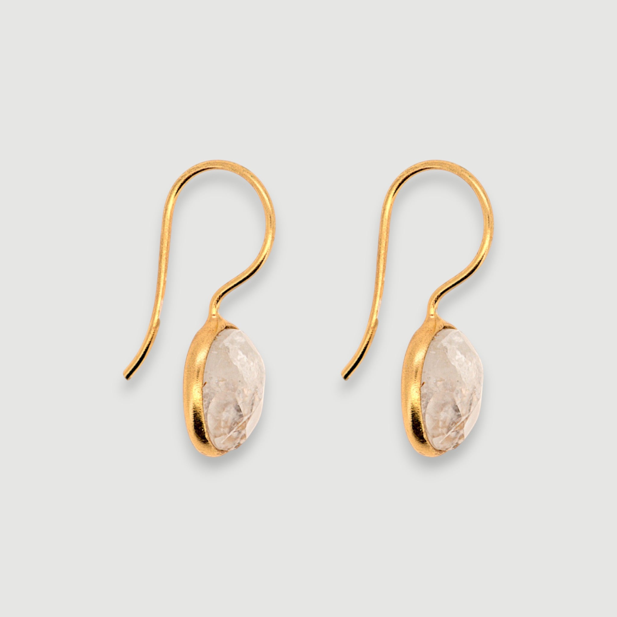 Natural Rainbow Moonstone Earring5