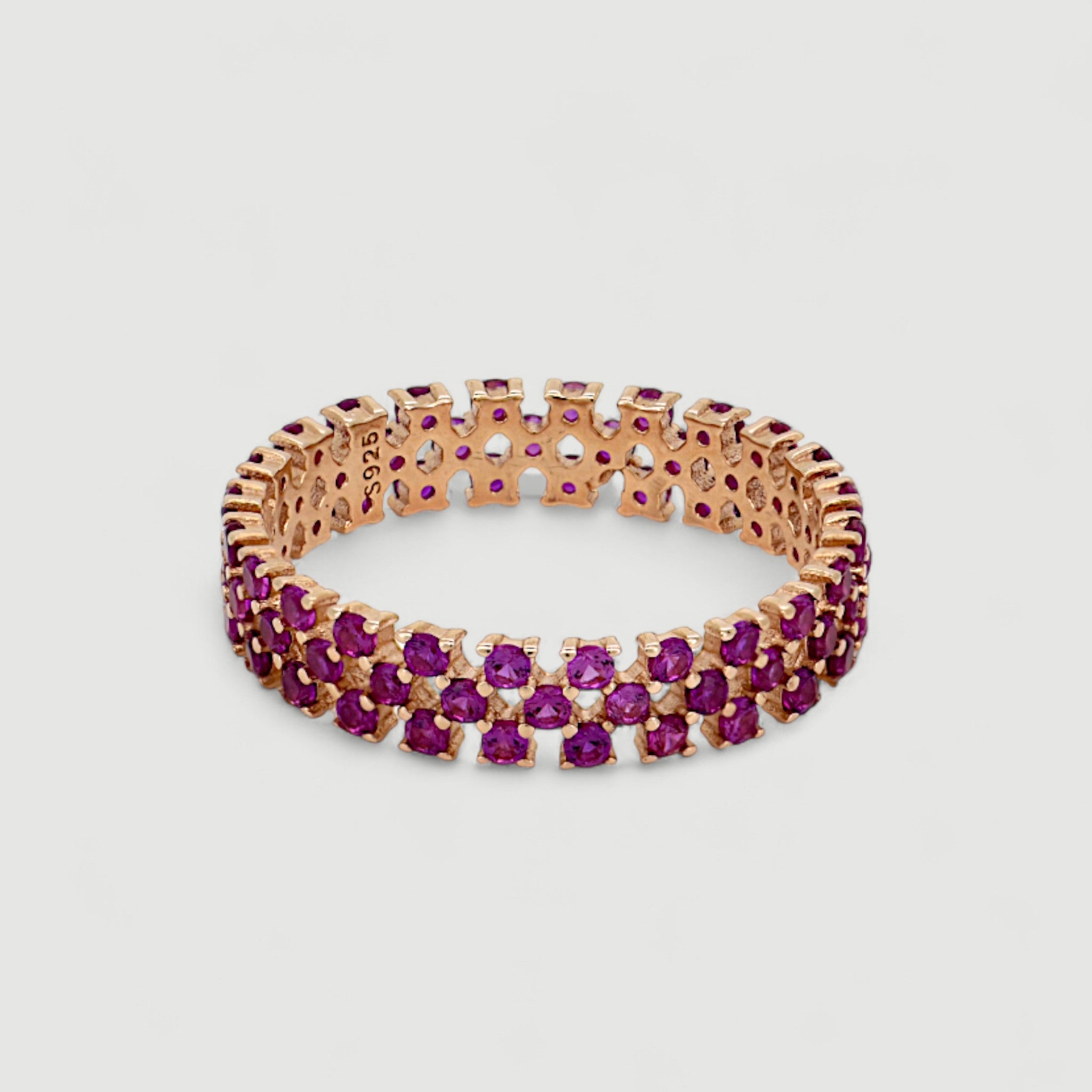 Pink Sapphire Eternity Band4