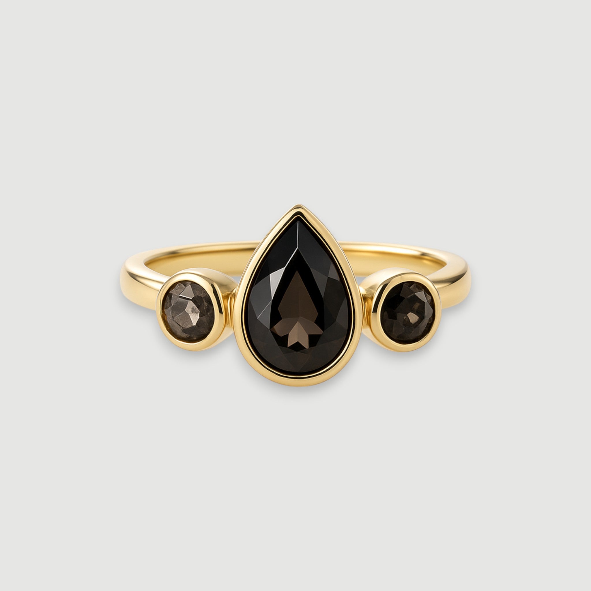 Smoky Topaz Gemstone Ring