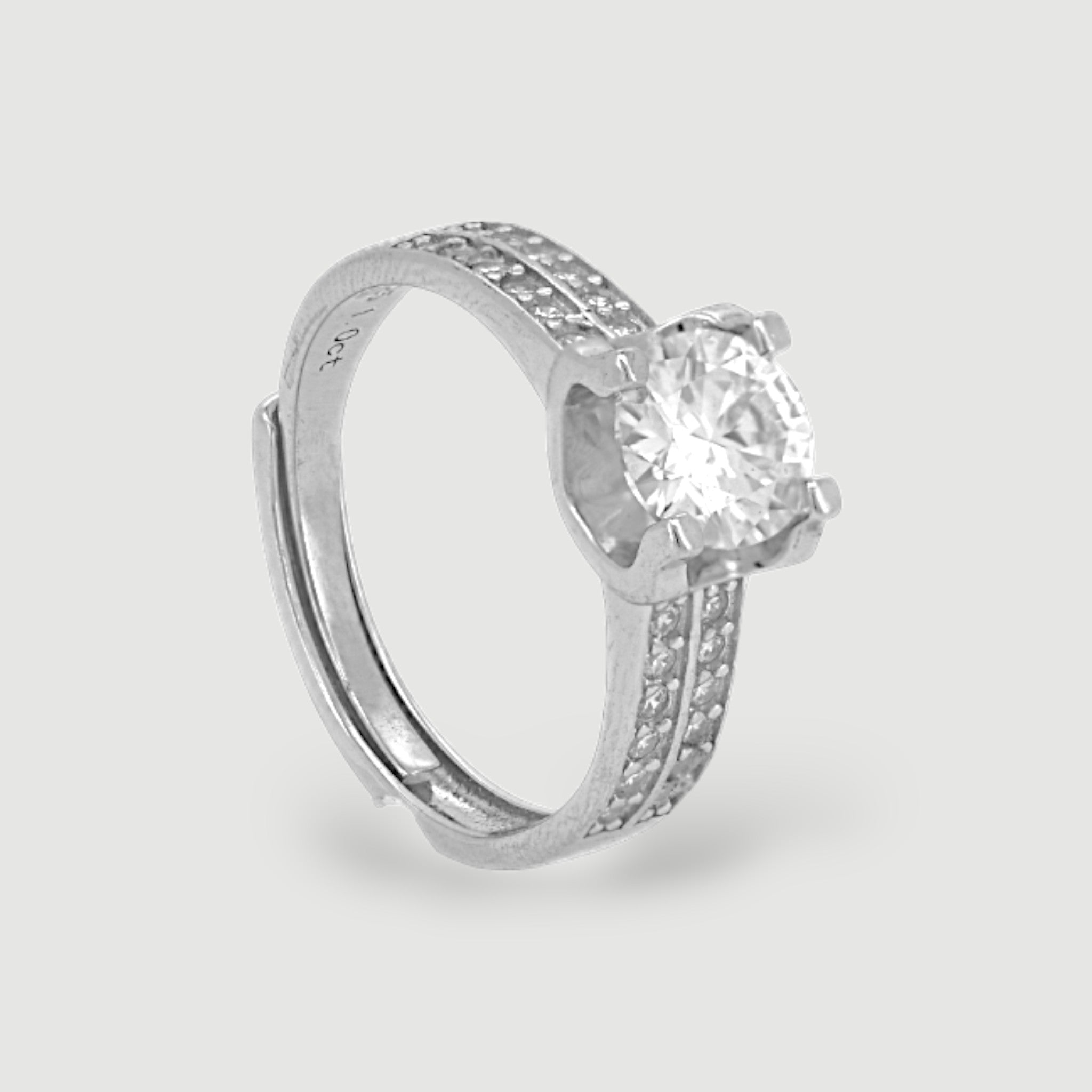 Solitaire Adjustable Ring22