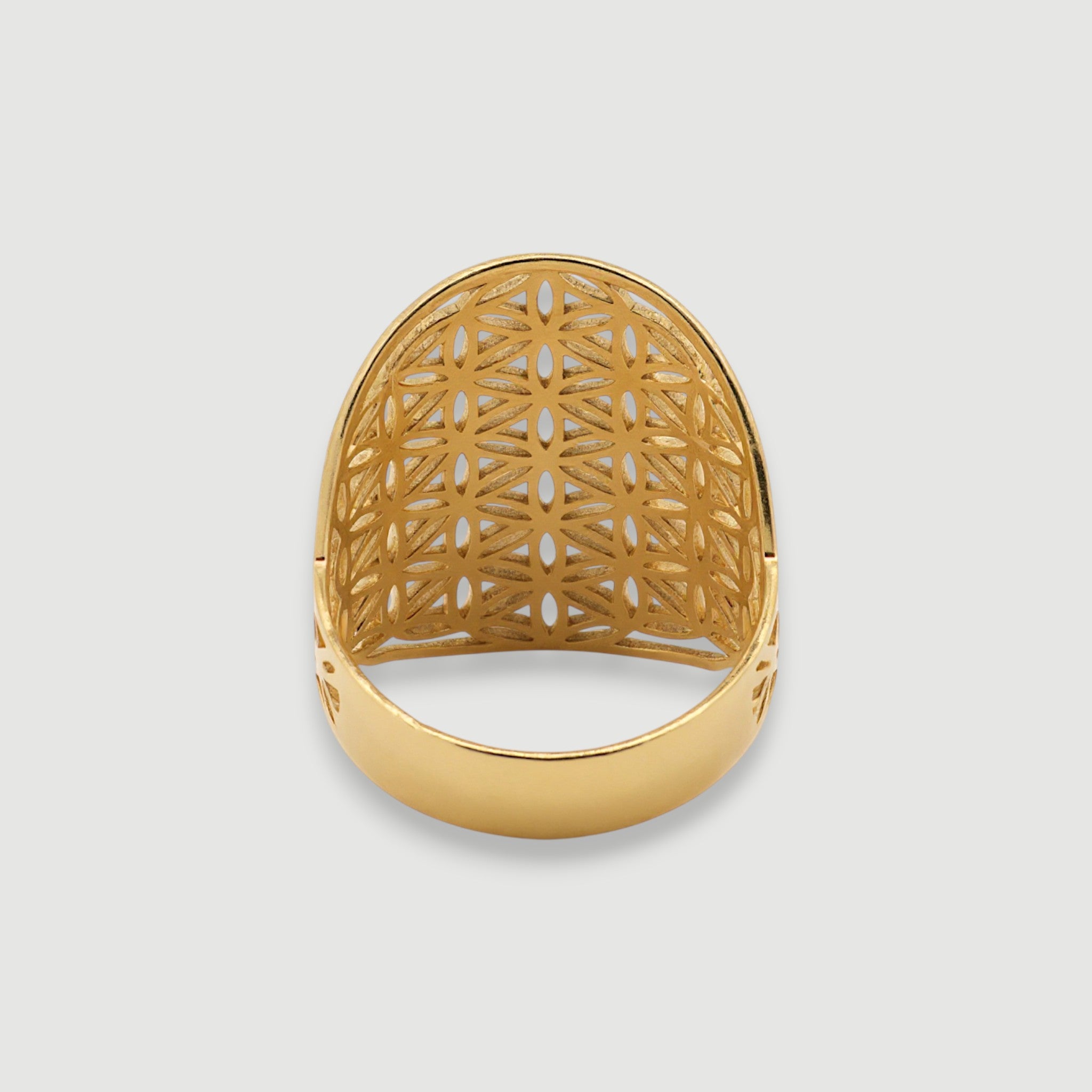 Statement Floral Cutout Ring