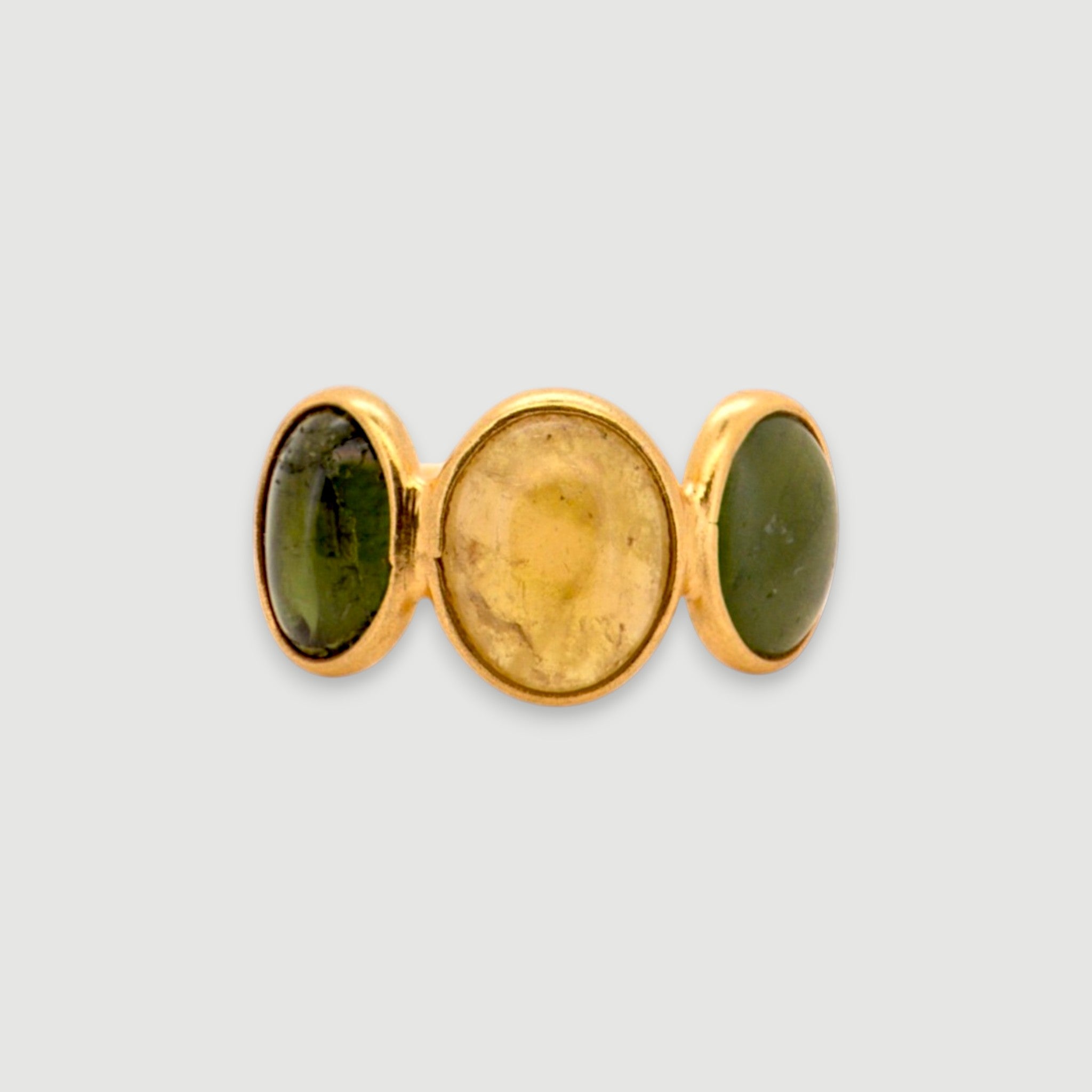 Triple Gemstone Statement Ring1