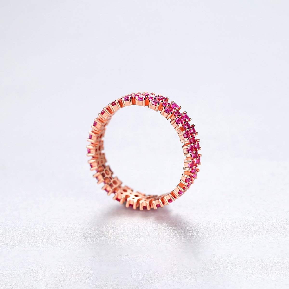 Pink Sapphire Eternity Band2