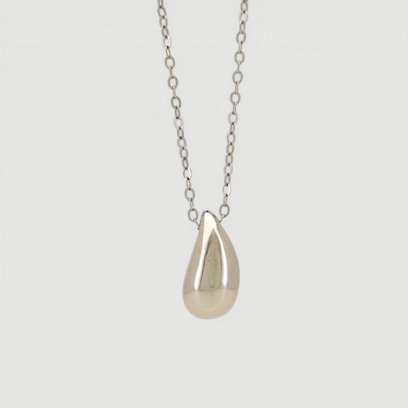 Amara Jewels sterling silver teardrop pendant necklace with a delicate chain.
